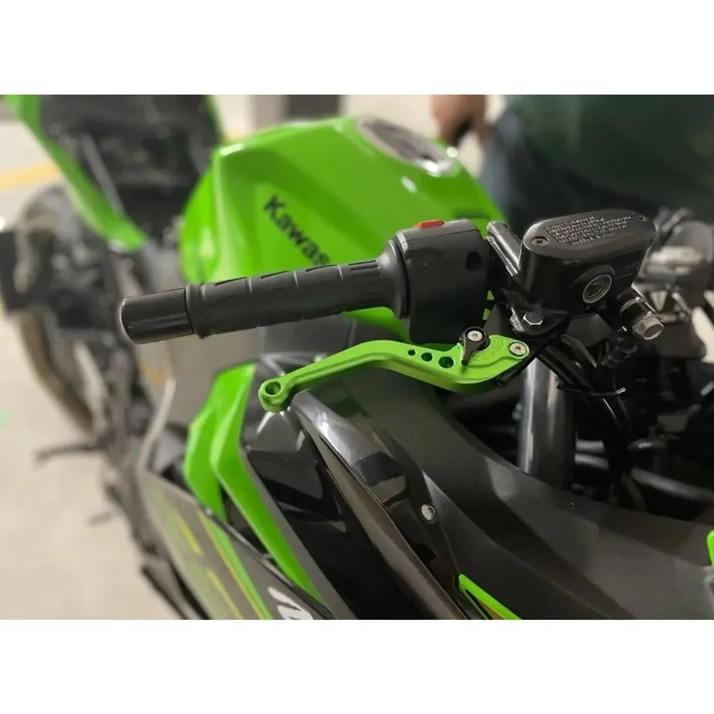 RideIt Kawasaki Ninja 250R 300 2008-2017 Front Short Brake Clutch Levers Handles